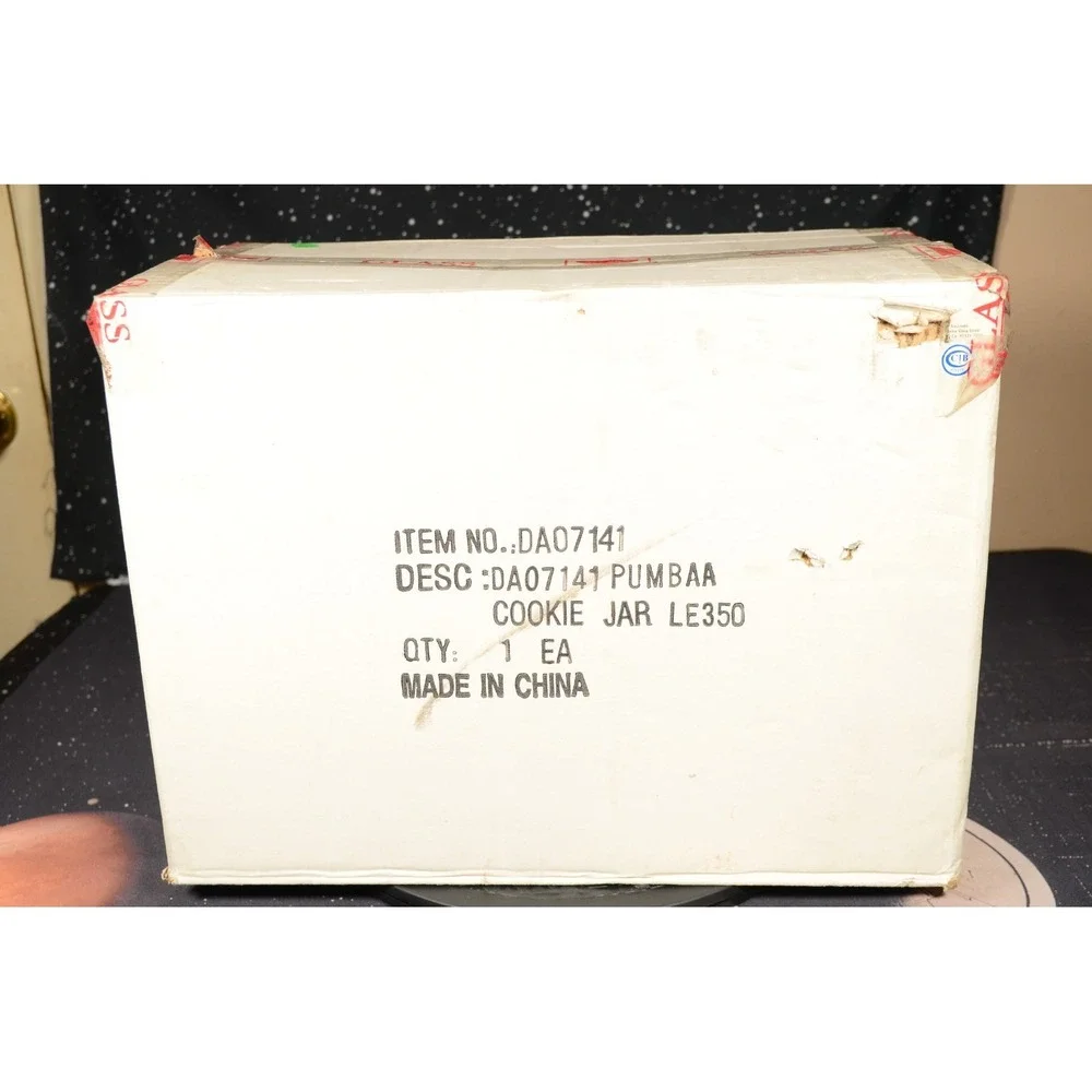 RARE Disney Auctions Pumbaa & Timon Limited Edition 350 Made‎ Cookie Jar BOX